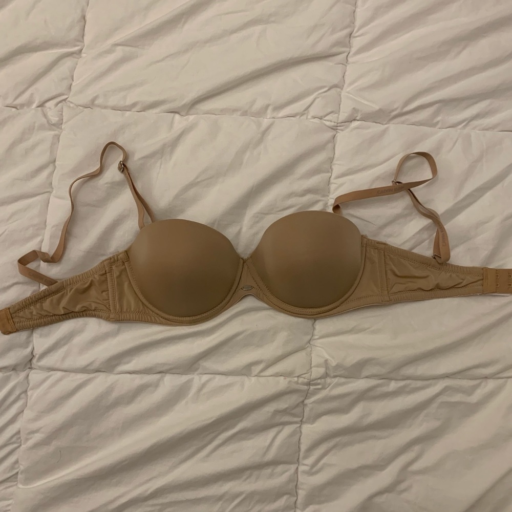 Calvin Klein nude strapless push-up bra